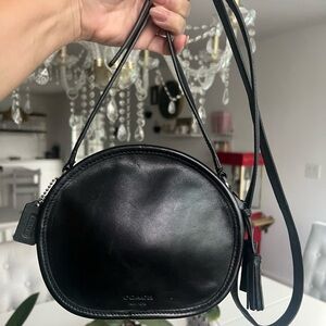 Coach Black Leather Crossbody Bag